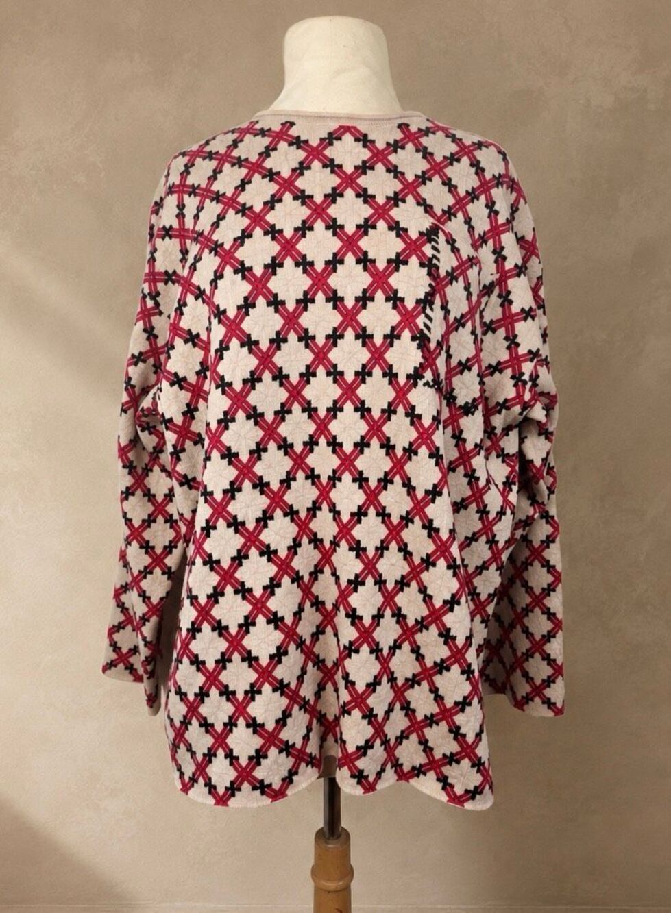 Free People L Saemdi Abstract Knit Pullover Sweater